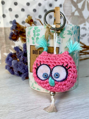Cute Owl key ring - various colors
