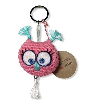 Cute Owl key ring - various colors