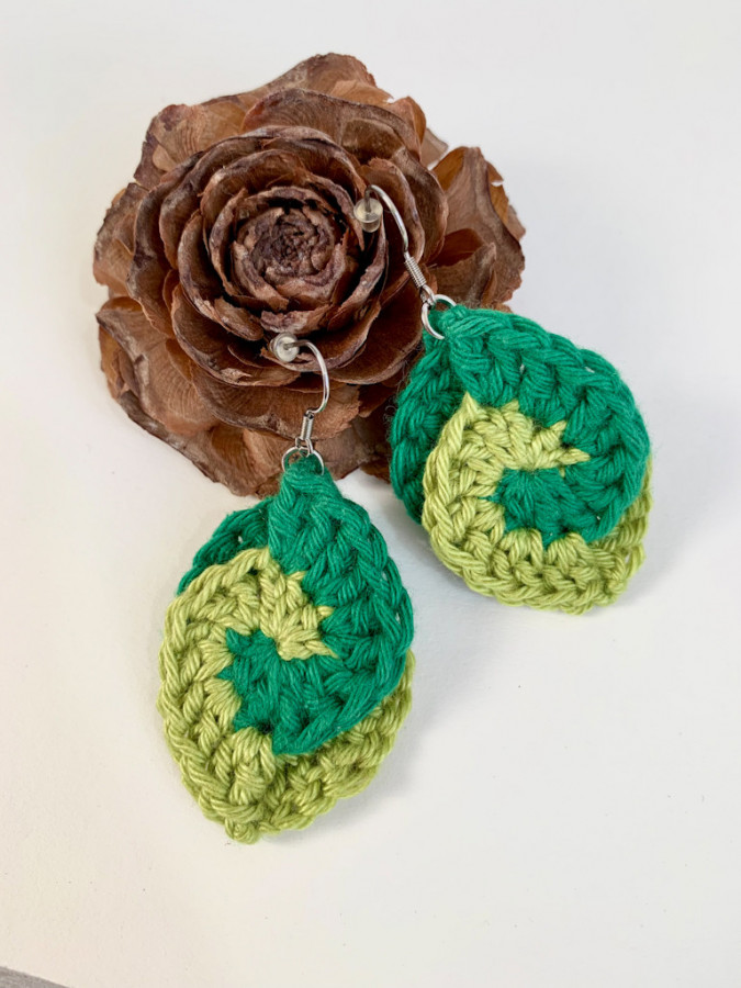 Boucles d’oreille feuille - Acier inoxydable Boucles d’oreille feuille - Acier inoxydable