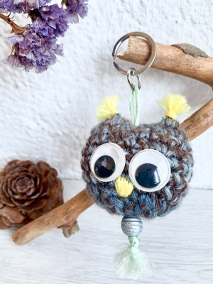 Porte-clés Hibou Mignon - divers couleurs
