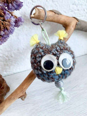Porte-clés Hibou Mignon - divers couleurs