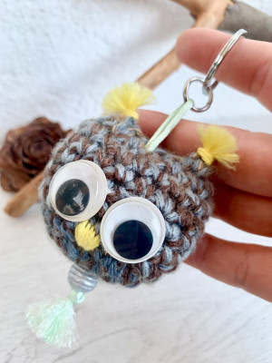 Porte-clés Hibou Mignon - divers couleurs
