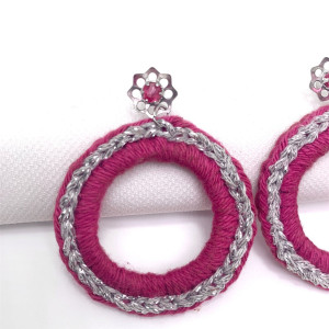Boucle d'oreille Brillantes - Acier inoxydable