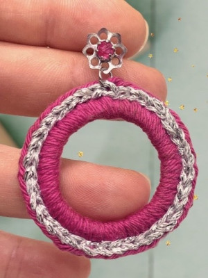 Boucle d'oreille Brillantes - Acier inoxydable