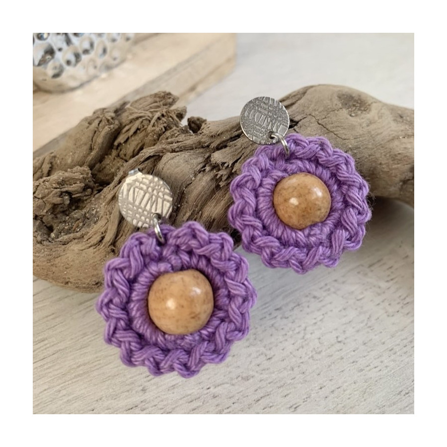 Boucles d'oreille Petite Fleur - Acier inoxydable Boucles d'oreille Petite Fleur - Acier inoxydable