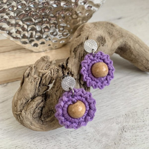 Small flower earrings - Stainless steel