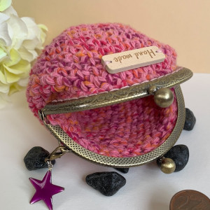 Porte-monnaie vintage - fermeture clic clac