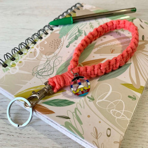 Porte-clés de poignet - PEACE AND LOVE