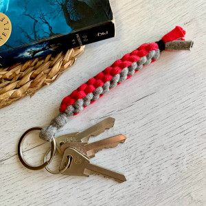 Porte clés scoubidou - couleurs mates