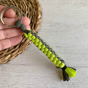 Porte clés scoubidou - couleurs mates