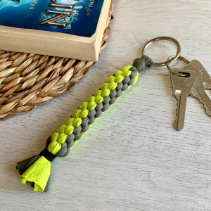 Porte clés scoubidou - couleurs mates