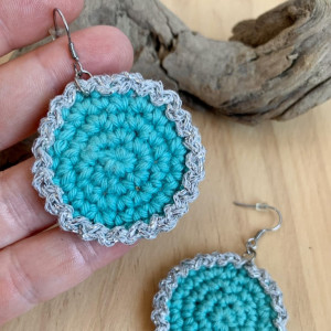 Boucles d’oreille Pétale argentée - acier inoxydable