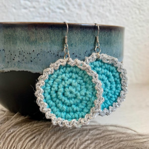 Boucles d’oreille Pétale argentée - acier inoxydable