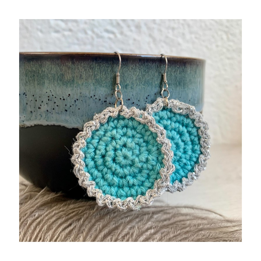 Boucles d’oreille Pétale argentée - acier inoxydable Boucles d’oreille Pétale argentée - acier inoxydable