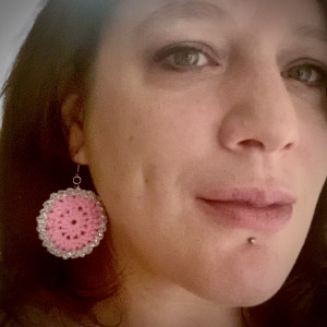 Boucles d’oreille Pétale argentée - acier inoxydable