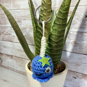 Llavero Octopus azul - Amigurumi
