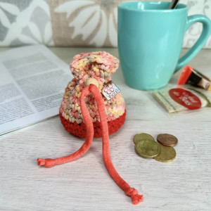 Monedero bolsa de Juda bicolor - cuerda deslizante