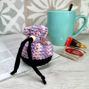 Coin pouch bag bicolor - sliding cord