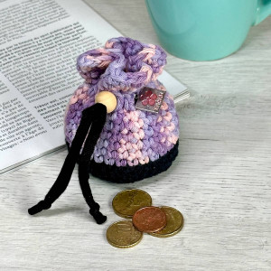 Monedero bolsa de Juda bicolor - cuerda deslizante