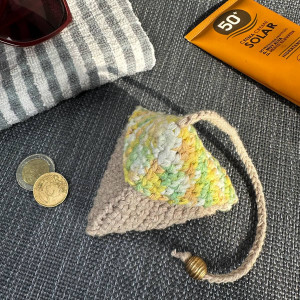 Pyramid coin pouch - Triangle coin purse