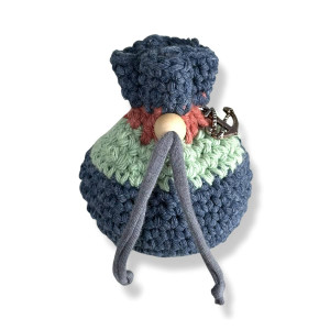 Coin pouch bag - sailor style