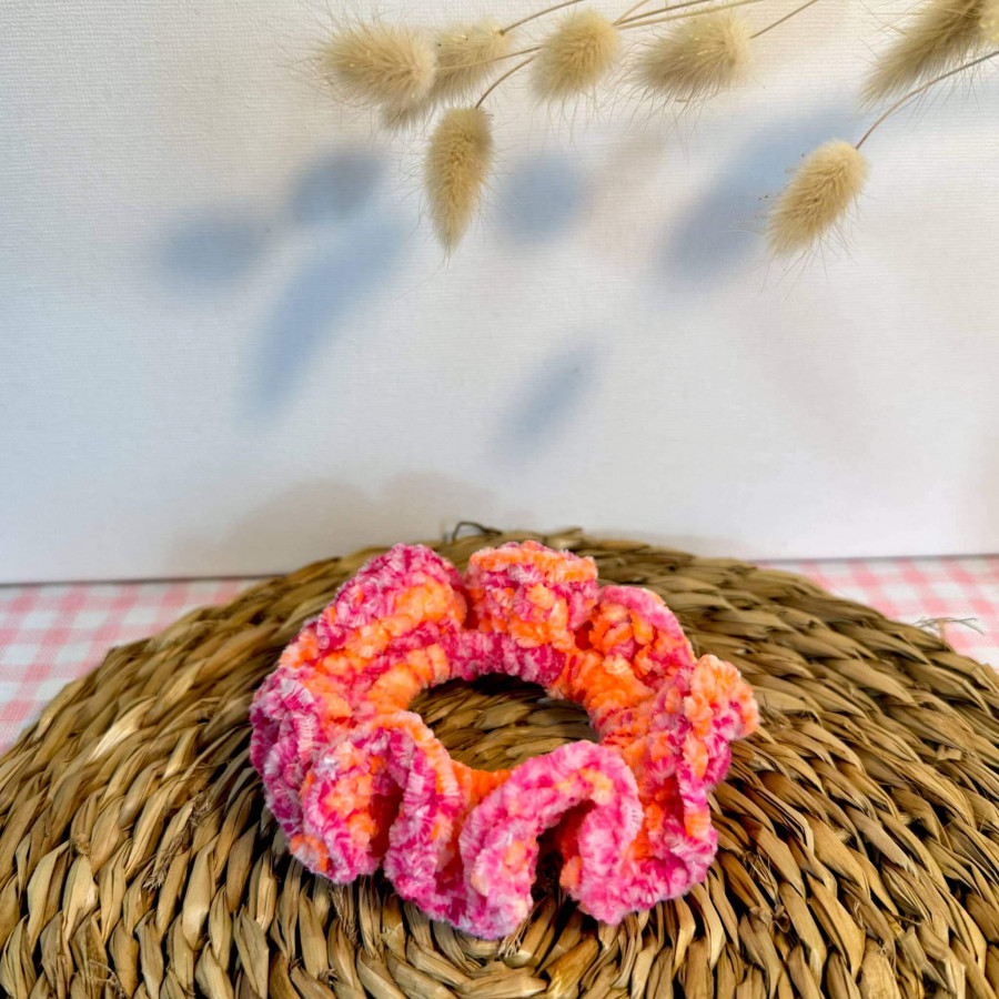 Large, soft velvet scrunchie for hair Large, soft velvet scrunchie for hair