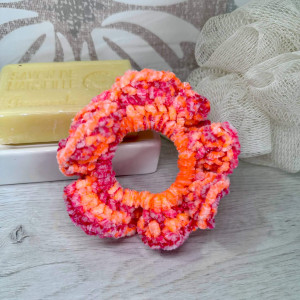 Large, soft velvet scrunchie for hair