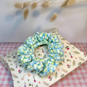Large, soft velvet scrunchie for hair