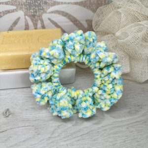 Large, soft velvet scrunchie for hair