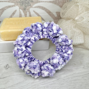 Large, soft velvet scrunchie for hair