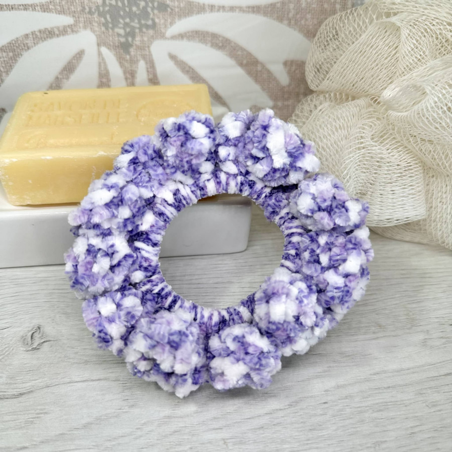Large, soft velvet scrunchie for hair Large, soft velvet scrunchie for hair