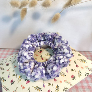 Large, soft velvet scrunchie for hair