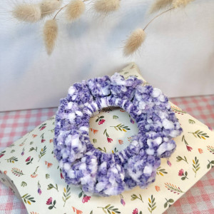 Large, soft velvet scrunchie for hair