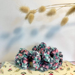 Large, soft velvet scrunchie for hair
