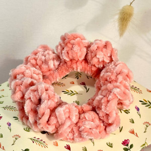 Grand Chouchou Velours très doux pour cheveux