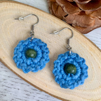 Pendientes Florecita - gancho de acero inoxidable