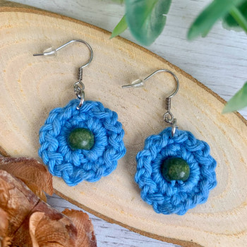Pendientes Florecita - gancho de acero inoxidable
