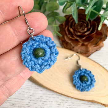 Small Flower earrings - stainless steel hook
