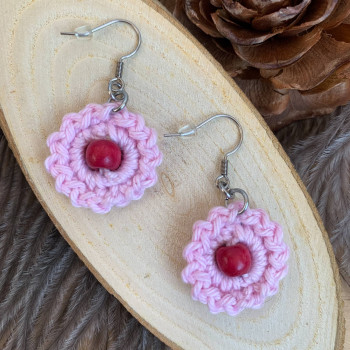 Pendientes Florecita - gancho de acero inoxidable