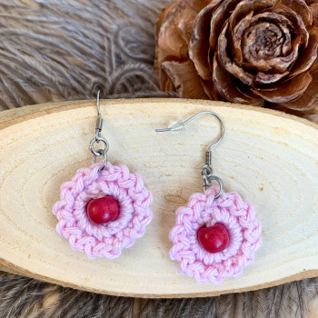 Small Flower earrings - stainless steel hook