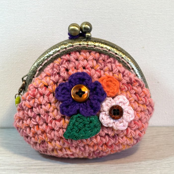 Porte-monnaie vintage - fermeture clic clac