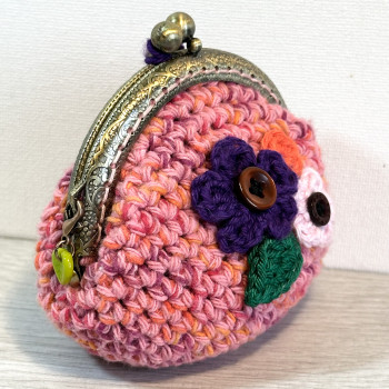 Porte-monnaie vintage - fermeture clic clac