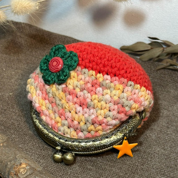 Colourful vintage coin purse