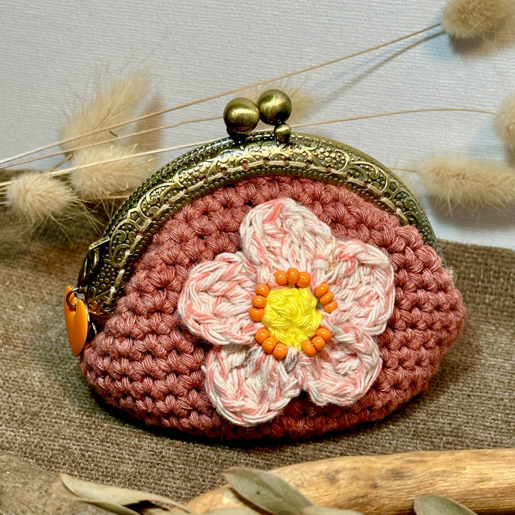 Porte-monnaie Bohème "Fleur d'Automne"