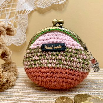 Bohemian coin purse - colorful stripes