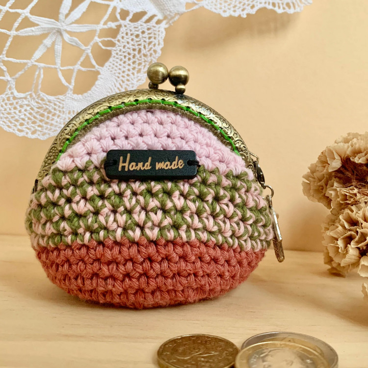 Bohemian coin purse - colorful stripes