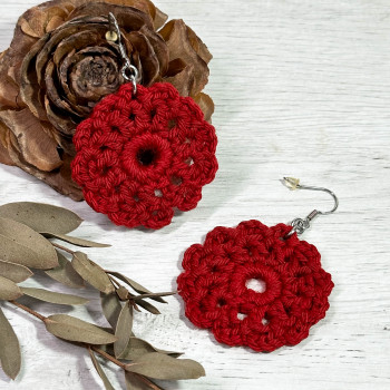 Boucles d'oreilles Marguerite - plusieurs coloris disponibles