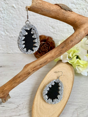 Pendientes gota - acero inoxidable