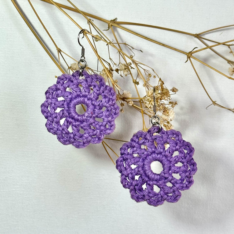 Boucles d'oreilles Marguerite - plusieurs coloris disponibles