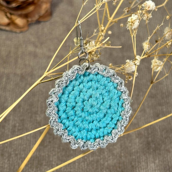 Boucles d’oreille Pétale argentée - acier inoxydable